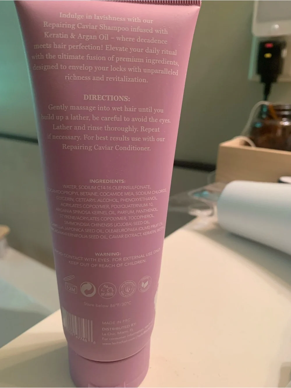L C Repairing  Shampoo - Light Purple Tube